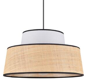 Lampada a sospensione COREP, Mallorca, dimmerabile, Beige, Soggiorno, Tessuto / Tessile