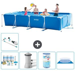 Piscina fuori terra rettangolare - 450x220x84 cm - composta da 6 elementi - modello S30307