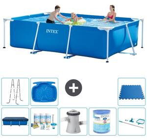 Piscina fuori terra rettangolare - 300x200x75 cm - composta da 9 elementi - modello S40185