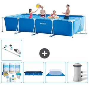 Piscina fuori terra rettangolare - 450x220x84 cm - composta da 6 elementi - modello S21134
