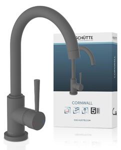Rubinetto da cucina con rotazione a 360 gradi, finitura antracite opaca, miscelatore monocomando