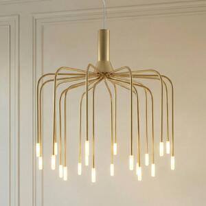 Lampada a sospensione Ariadne Lucande, dimmerabile, Ottone / Oro, Soggiorno / Sala da pranzo, Metallo, Moderno, Lampada a sospensione