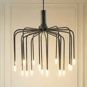 Lampada a sospensione Ariadne Lucande, dimmerabile, Nero, Soggiorno / Sala da pranzo, Metallo, Moderno, Lampada a sospensione