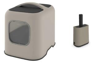 Set di lettiera e paletta per gatti beige Biala - Rotho