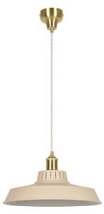 Lampada a sospensione COREP, Thelma, dimmerabile, Beige, Soggiorno, Metallo