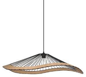 Lampada a sospensione COREP, Mekong, dimmerabile, Nero, Soggiorno, Metallo