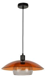 Lampada a sospensione COREP, Jolly, dimmerabile, Marrone / Ruggine, Soggiorno, Vetro