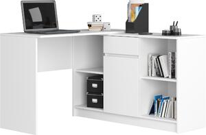 Akord Scrivania Angolare Con Mobiletto Bianco 120X126X79 Cm