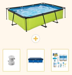 Piscina fuori terra rettangolare - 300x200x65 cm - 4 pezzi - Modello SCB63