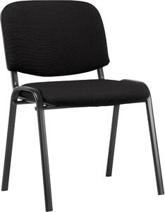 Sedia visitatore Ken tessuto nero