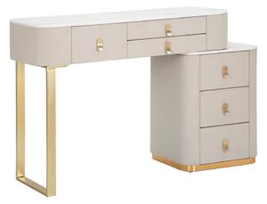Tavolo consolle beige/dorato 40x120 cm Beauty – Mauro Ferretti
