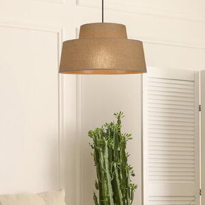 COREP Lampada a sospensione Mallorca, dimmerabile, Crema / Ambra, Soggiorno / Sala da pranzo, Carta / Lunolit / Lunopal, Lampada a sospensione