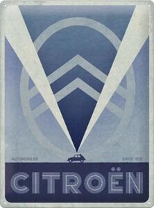 Cartello in metallo Citroen 2cv Logo, (30 x 40 cm)