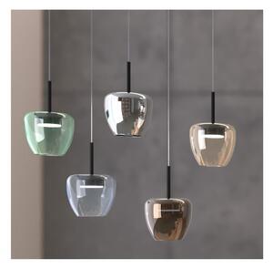 KYLIE SOSPENSIONE SINGOLA D16 CM CON DIFFUSORE DI VETRO IN 5 COLORI LAMPADINA ATTACCO GX53 MODERNA