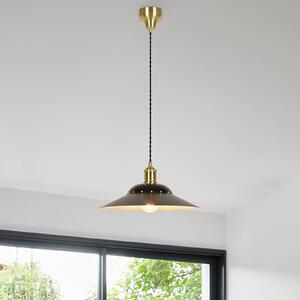 COREP Lampada a sospensione Honu, dimmerabile, Nero, Soggiorno / Sala da pranzo, Metallo, Lampada a sospensione