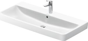 Duravit No.1 lavabo, 1 trou de robinetterie, avec trop-plein, 1000x460mm, partie inférieure vitrifiée, 23751000002, 23751000002