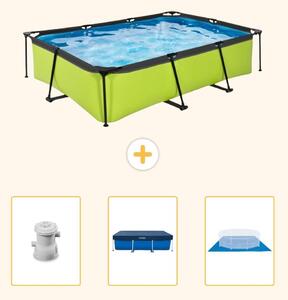 Piscina fuori terra rettangolare - 300x200x65 cm - 4 pezzi - SCB76