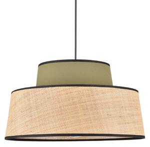 Lampada a sospensione COREP, Mallorca, dimmerabile, Beige, Soggiorno, Tessuto / Tessile