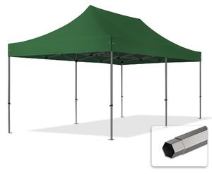 TOOLPORT 3x6m gazebo pieghevole, PREMIUM acciaio, verde scuro