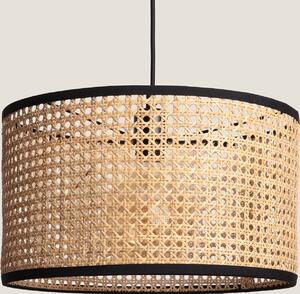 Lampada a sospensione in rattan Huela Natural