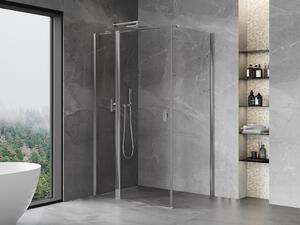 Mexen Mist T cabina doccia a battente 75 x 100 cm, trasparente, cromo - 8A4T-075-100-01-00
