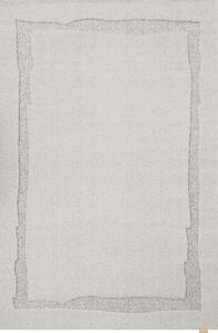 Tappeto in lana grigio chiaro 160x230 cm Morphic Rocca - Agnella