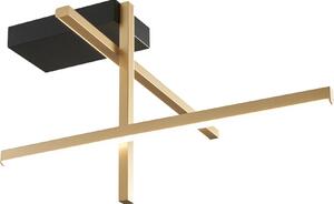Lampada da soffitto a LED EDGE 25W 3000K 2125lm in alluminio oro-nero, dimensioni: 31x51x51 cm, IP20, Zuma Line