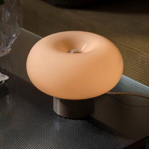 Nordlux Lampada da tavolo Malti, Crema / Ambra, Soggiorno / Sala da pranzo, Vetro, Lampada da tavolo