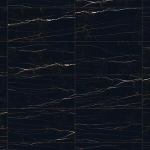 Mexen Flamingo Gres nero smaltato rettificato G1, piastrella pavimento-parete 120 x 60 cm, alta lucentezza - TL215-120-060-00