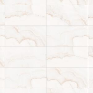 Mexen Onyx Gres bianco smaltato rett. G1, piastrella da pavimento e parete 120 x 60 cm, lucido - TL106-120-060-01