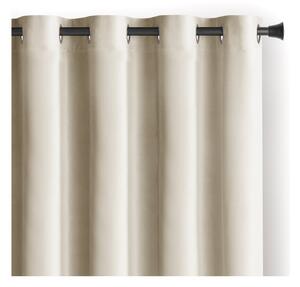 Tenda parzialmente oscurante beige in velluto 140x245 cm Eyelets – Restilo