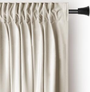 Tenda parzialmente oscurante beige in velluto 140x270 cm Pleat – Restilo
