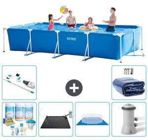 Piscina fuori terra rettangolare - 450x220x84 cm - 7 pezzi - Modello S20073