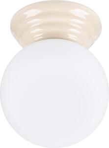 Lampada da soffitto ZORI beige IP44 1xG9 8W Vetroceramica/vetro smaltato 12x16x12cm Sollux Lighting