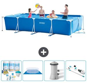 Piscina fuori terra rettangolare - 450x220x84 cm - 5 pezzi - Modello S20849