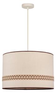 Lampada a sospensione MARKET SET, Jimmy, dimmerabile, Beige, Sala da pranzo, Tessuto / Tessile, Design