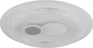 Globo Kriswall Plafoniera LED 48W CCT bianco opaco, funzione memoria in metallo Ø49,5cm 41005