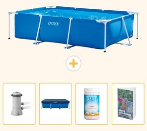 Piscina fuori terra rettangolare - 300x200x75 cm - 5 pezzi - Modello SCB116