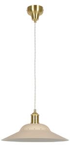 Lampada a sospensione COREP, Louise, dimmerabile, Beige, Soggiorno, Metallo