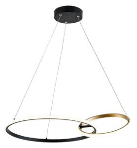 Lampada a sospensione LED RANDO oro-nera 36W 3060lm in alluminio, dimensioni: 150x64x26 cm, IP20, Zuma Line