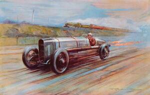 Riproduzione The aero-engined 12-cylinder Sunbeam, Crosby, Frederick Gordon (1885-1943)