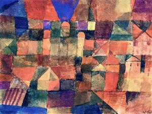 Stampa artistica City with Three Domes - Paul Klee, (40 x 30 cm)
