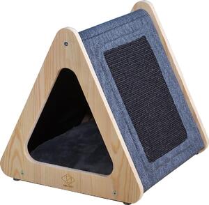D&D Casetta per gatti Toto nero/blu