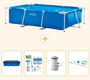 Piscina fuori terra rettangolare - 300x200x75 cm - 5 pezzi - Modello SCB7