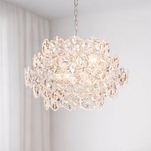 Lampada a sospensione By Rydéns, Monarque Mini, dimmerabile, Trasparente, Sala da pranzo, Plastica