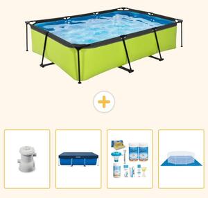 Piscina fuori terra rettangolare - 300x200x65 cm - 5 pezzi - Modello SCB59