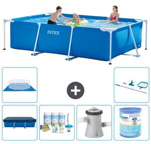 Piscina fuori terra rettangolare - 300x200x75 cm - 7 pezzi - Modello S30155