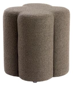 Sgabello marrone in tessuto bouclé Nalani - Light & Living