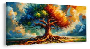 Quadro su tela – Albero della vita al bagliore del sole
