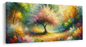 Quadro su tela – Magia dell'albero della vita colorato